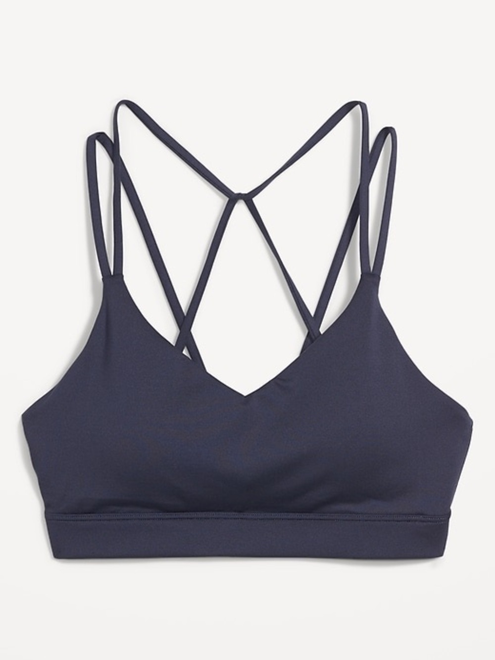 Old Navy Active Light Support Strappy Sports Bra - Black - Size Medium (no cups)